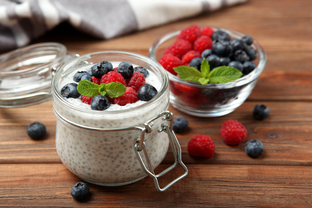 Chia Pudding mit Beeren