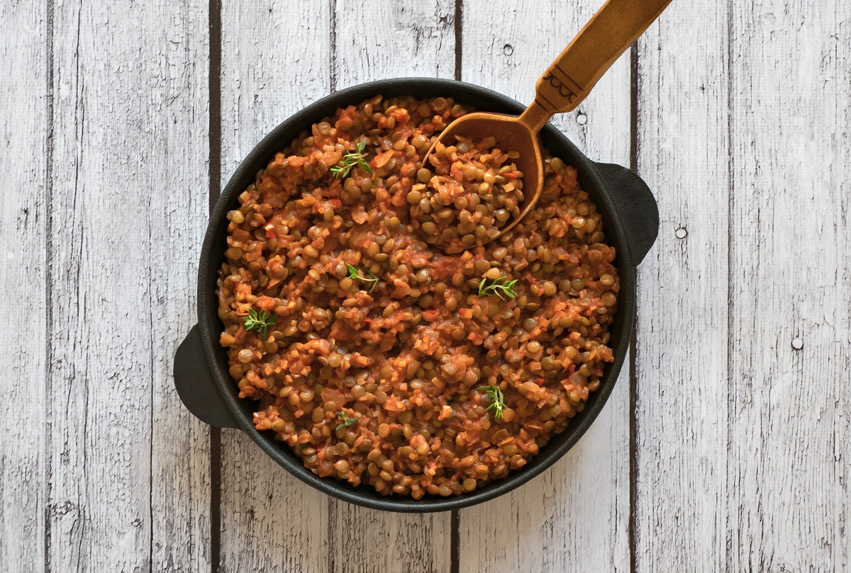 Proteinreiche Linsen-Bolognese – nährstoffoptimiertes Rezept für Frauen in den Wechseljahren