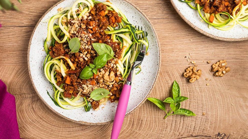 Linsenbolognese mit Zoodles von Laetitia